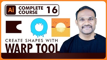 Adobe Illustrator Tutorial CC 2020 Warp Tool For Beginner in Hindi warp tool illustrator 2020
