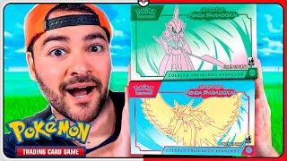 Abri ELITE TRAINER BOX Fenda Paradoxal VALENTIA FÉRREA e LUA ESTRONDO | MONTALVÃO CARTAS POKEMON TCG