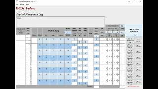 Digital VFR Navigation Log v1.1