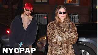Justin Bieber, Wife, Hailey, And Kendall Jenner Arrive To Lucalis Pizza In Brooklyn Ny For Dinner