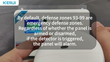 W184 alarm system panel add S20 smoke detector