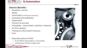 RoI: 10 Key Drivers - 5) Automation