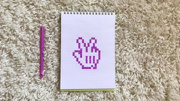 HOW TO DRAW MICKEY MOUSE CURSOR (9) | PIXEL ART | STEP BY STEP