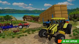 Real Tractor Trolley Cargo Farming Simulator Gameplay - Tractor Games --Tractor Gadi Games #1 screenshot 2