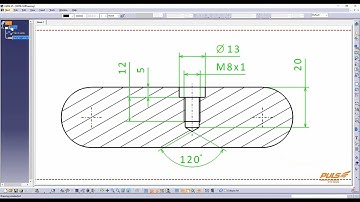 CATIA V5: Dimensioning Counterbored Holes in Drawings
