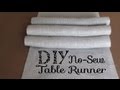 DIY No Sew Burlap Table Runners DIY Wedding / Home Decor DIY No Sew Burlap Table Runners DIY Wedding / Home Decor