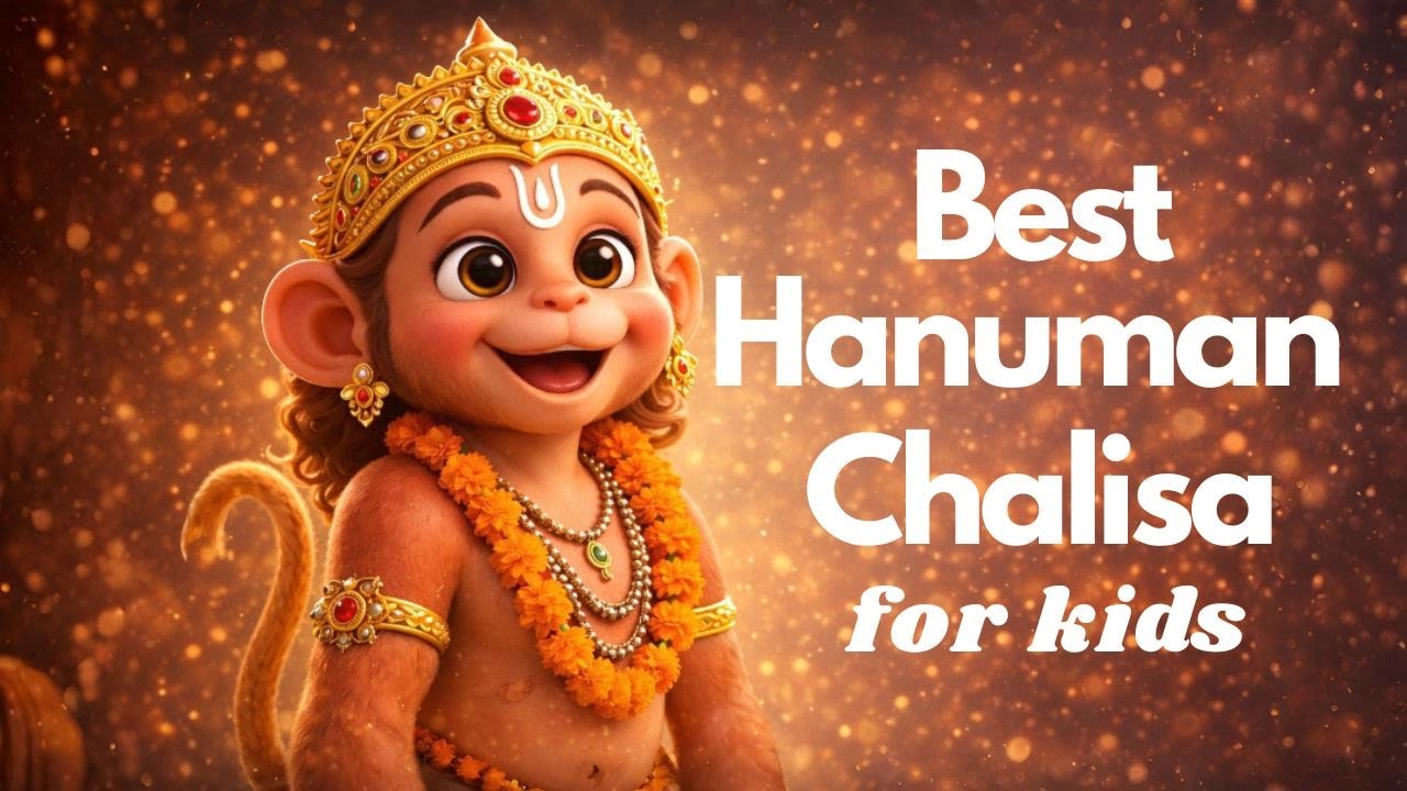 Hanuman Chalisa for Kids – peaceful | Bedtime Hanuman Chalisa for Kids | Prayers 