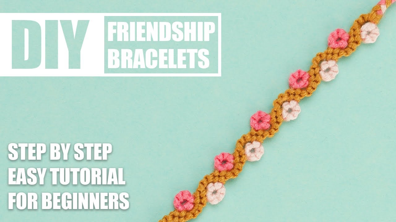 Flower Chain Macrame Spring | Friendship Bracelets Step by Step ...