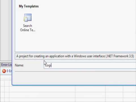 Visual Basic 2008 Tutorial - Login - YouTube