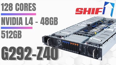 Gigabyte G292 Z40 - Dual Epyc Based GPU Server - Fully Customized