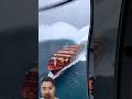 tanker hit by storm waves 🙀😬 #ocean #ship #waves ##shortvideo