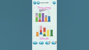 water sort puzzle games level 1069 #game #level #new #shorts #androidgames #water #sort #puzzle