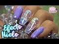 UÑAS ACRÍLICAS EFECTO HIELO