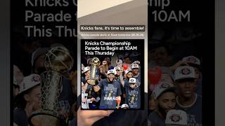 We finally did it! 🏆 Follow for more NYC updates!#Knicks #NYC #KnicksParade #NBA #NYCParade