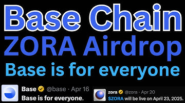 Base is for everyone token. ZORA on Base Chain, AIRDROP. Coinbase , Zora is a GAME CHANGER.