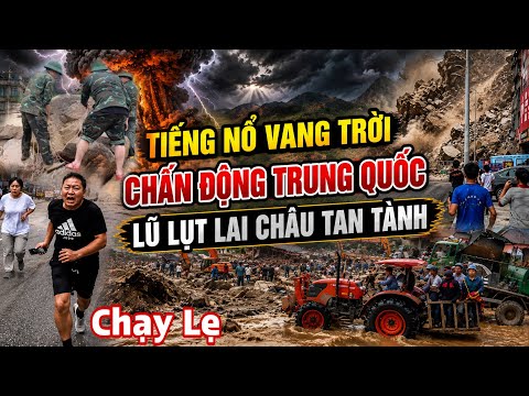 Tiếng Nổ Chấn Động Trung Quốc Mưa Lũ Sạt Lở Kinh Hoàng Lai Châu Tan Hoang | Đỗ Hoài Thương
