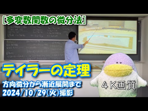 5）テイラーの定理：方向微分から漸近展開まで（4K画質） - YouTube