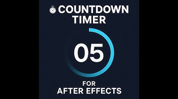 Countdown Timer for After Effects – Clean & Customizable Timer Toolkit