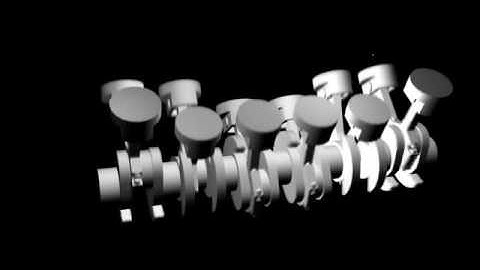 V12 engine animation