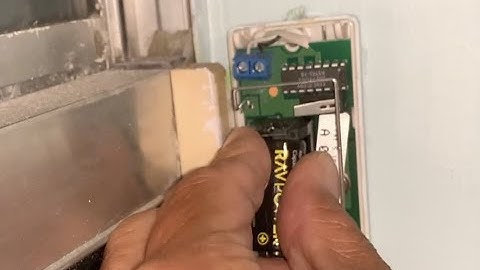 How to change the battery in a ADT window alarm sensor