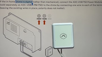 VDB750 doorbell digital chime power module