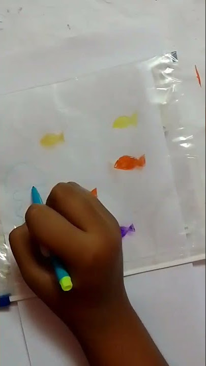 Unique craft with zip lock bag/light craft/play with water/play with fish