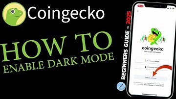 How to Enable Dark Mode on CoinGecko | Easy Step-by-Step Guide