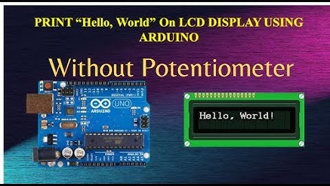 How To Interface Arduino And LCD | Without Potentiometer | Crafty Ideas