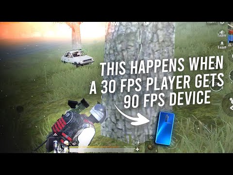 WHEN A 30 FPS PLAYER GETS 90 FPS DEVICE 💯 | FT. REALME X2 PRO