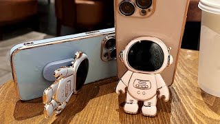 Cute Astronaut Folding Stand Phone Case Unbox and Review - Does it Work？ screenshot 5