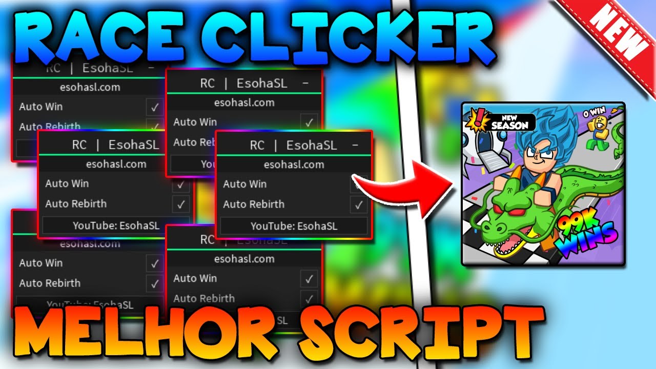 2023 Pastebin) The *BEST* Race Clicker Script! INF Wins, Easy Rebirths, and  more!