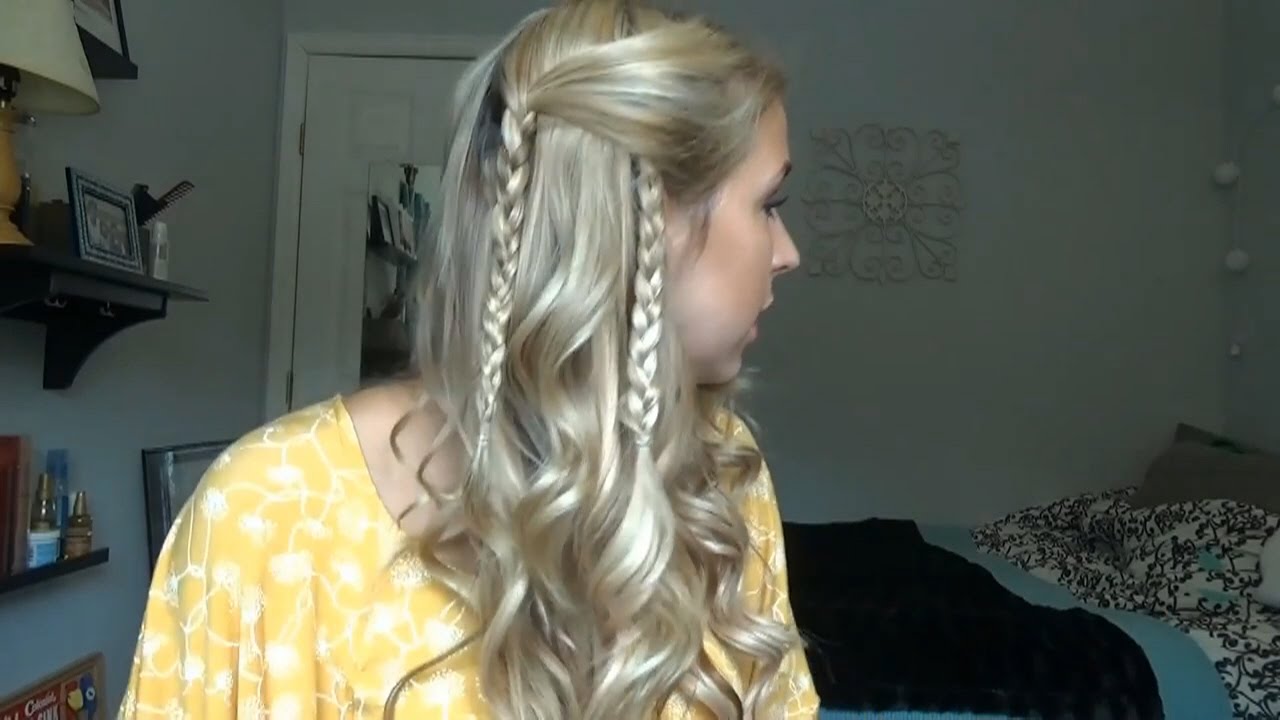 Hippie Braids | Easy Heatless Hairstyles - YouTube