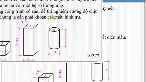 Thí nghiệm cường độ chịu nén của bê tông