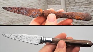 RESTORATION of a RUSTY OLD KNIFE