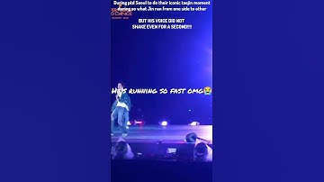 This is INSANE he speed ran whole stage of BTS concert yet his voice didn