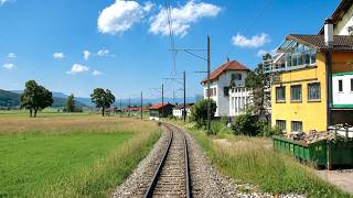 ★ 🇨🇭 La Chaux-de-Fonds - Les Ponts-de-Martel cab ride, Switzerland [7.7.2013] Swiss train ride