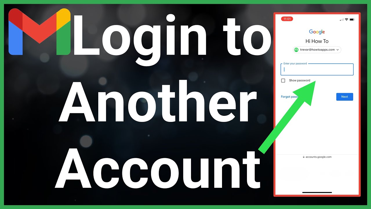 How to login to Gmail with another account (mobile and PC/laptop)