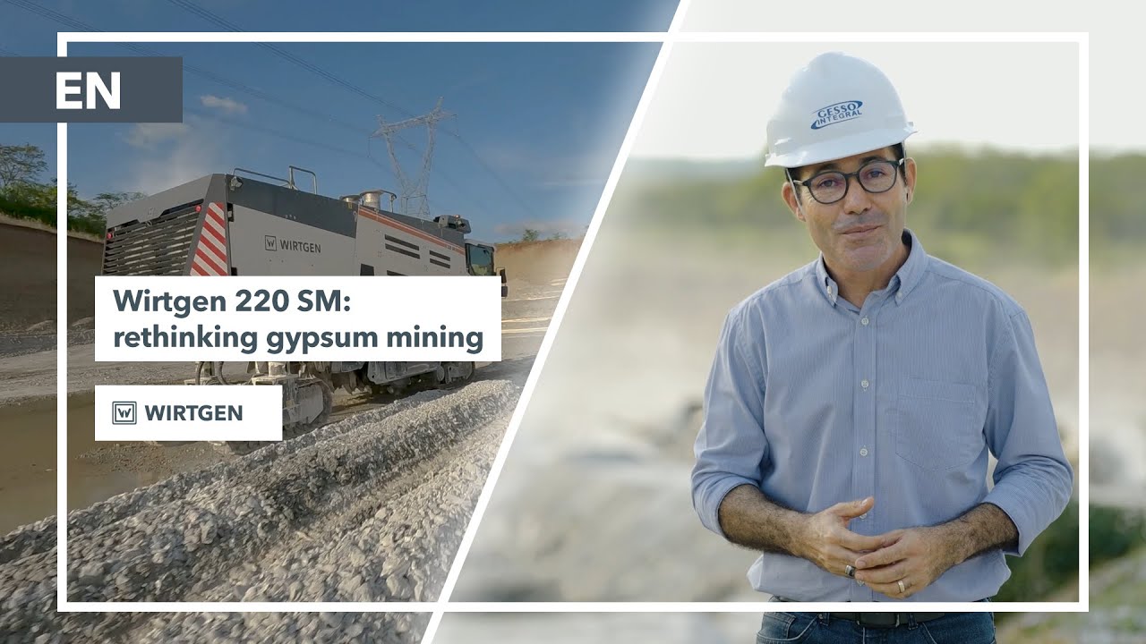 Wirtgen Surface Miner in Action: Gypsum Mining Without Blasting in Brazil