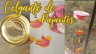 COLGANTE! Reciclamos una lata y junto a porcelana fría lo convertimo en pajaritos para decorar 🦉🐦🐤🦢