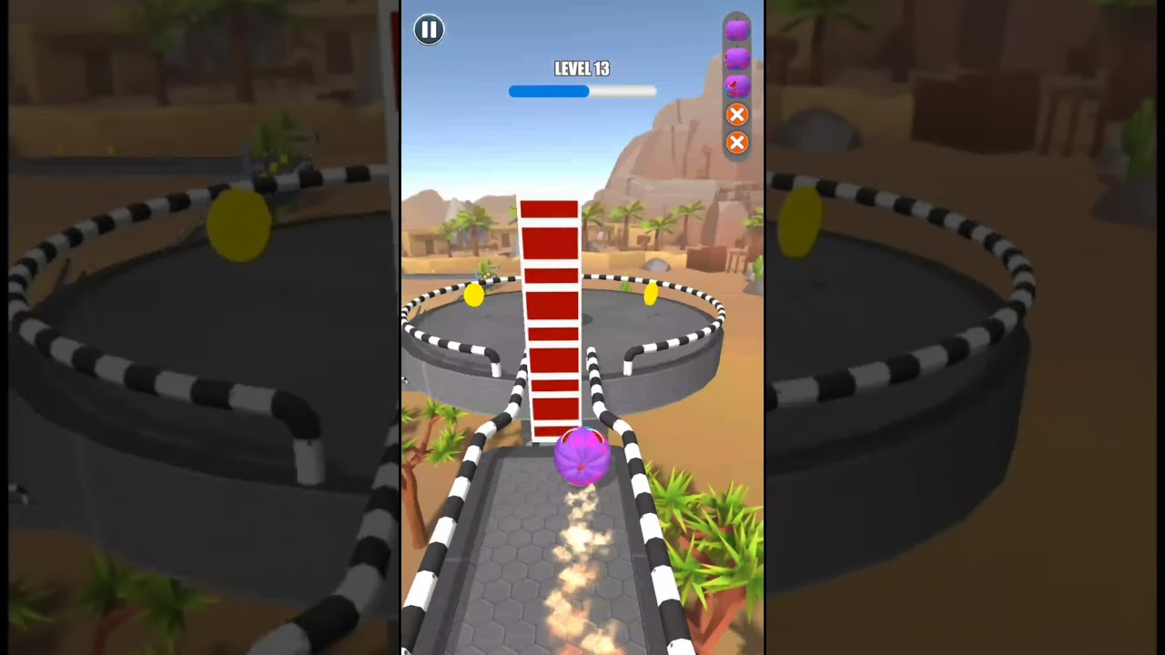 Rolling  Ball Sky Escape Gameplay Level  13