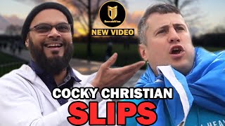 Christian Keeps Jumping To Save Himself | Hashim | Speakers Corner