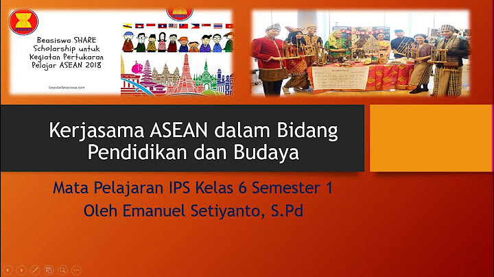 Jelaskan Kerjasama ASEAN di bidang pendidikan Osnipa