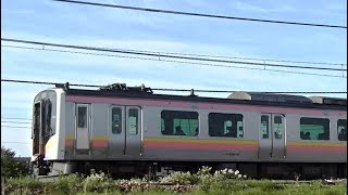 信越本線上り始発420M E129系A30編成 新潟→長岡
