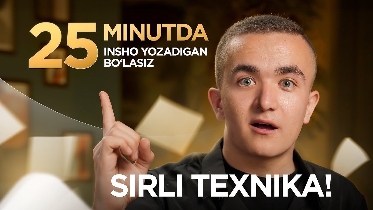 essay yozolmayapsizmi? Mana bu usulni qo’llang