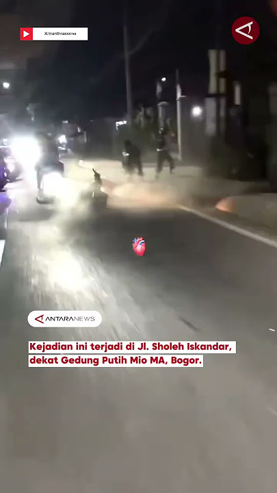 Geng motor bawa senjata tajam berkeliaran di Bogor