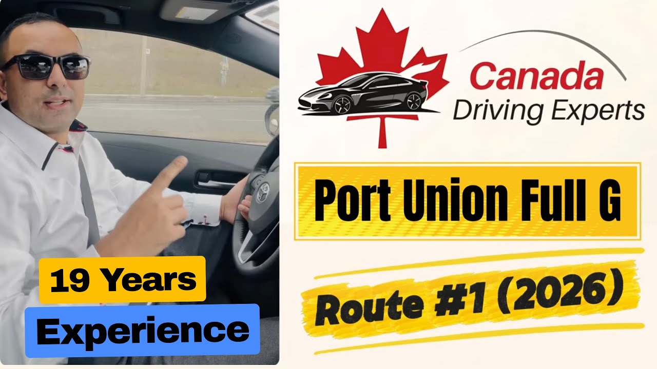 Port Union Full G Road Test Route #1 (2026)