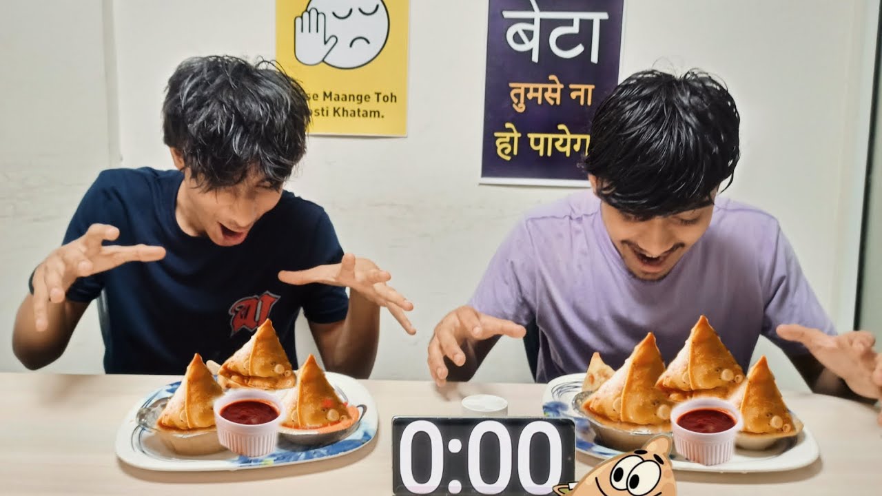 Food Competition with one Hand and a spoon ! Aman and Ayaan aayie dekhiye kon hota hai hamera winner