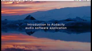 Introduction to the Audacity audio software application