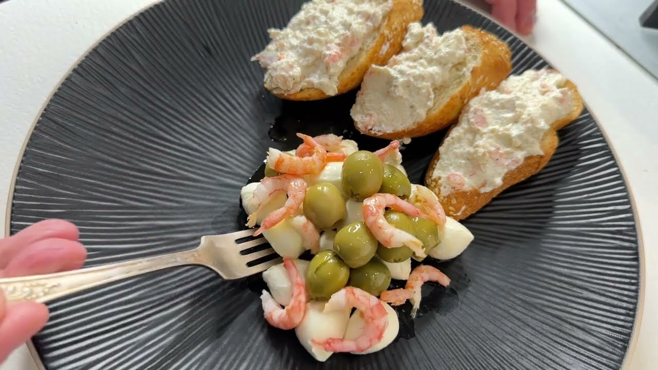 Сливочный вкус и креветки - это фантастика! Креветочная паста и салат ...