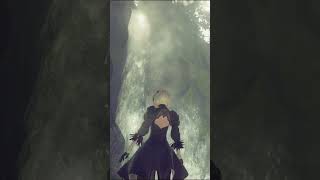 When you at the cliff, watching from the edge. What lies beneath #cliff #nier #2b